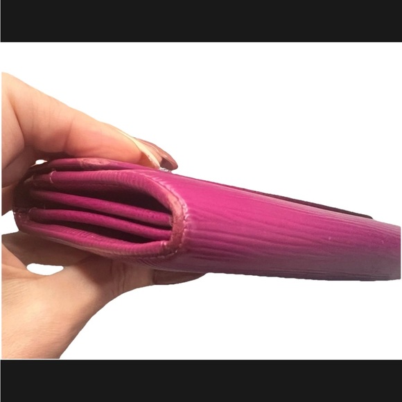 Louis Vuitton Pink Epi Leather Chain Wallet - Picture 12 of 15